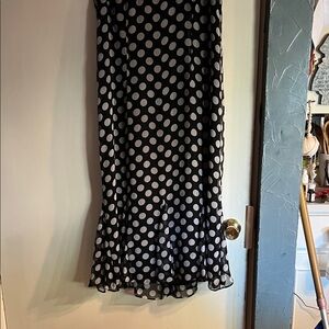Danny & Nicole Black and White Maxi Skirt